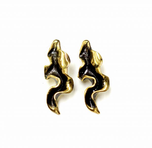 Hand Made Brass Earrings - SKU# BRN-4026