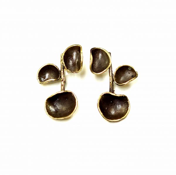 Hand Made Brass Earrings - SKU# BRN-4028
