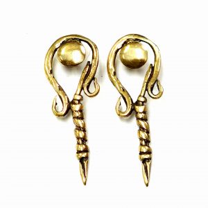 Hand Made Brass Earrings - SKU# BRN-4031