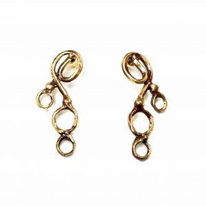 Hand Made Brass Earrings - SKU# BRN-4033