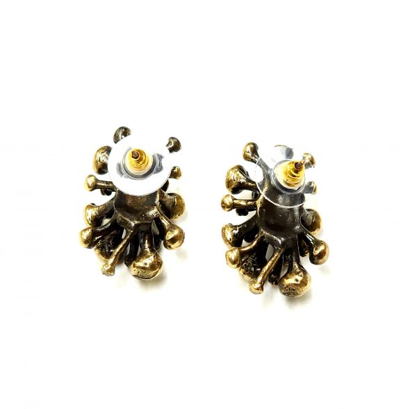 Hand Made Brass Earrings - SKU# BRN-4036 - Image 4