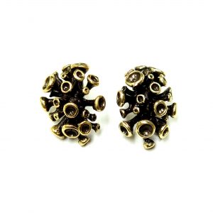 Hand Made Brass Earrings - SKU# BRN-4037