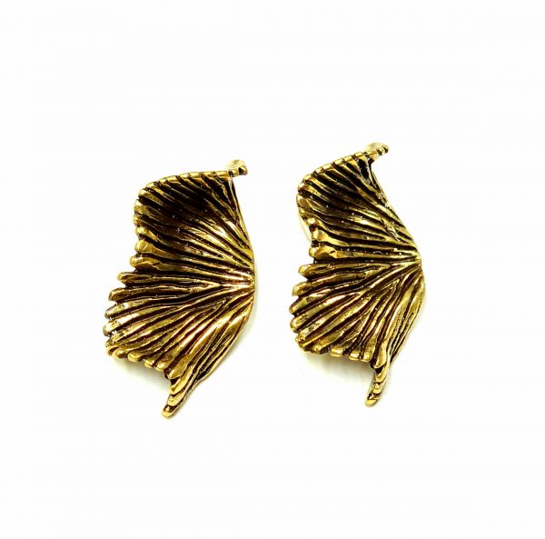 Hand Made Brass Earrings - SKU# BRN-4040