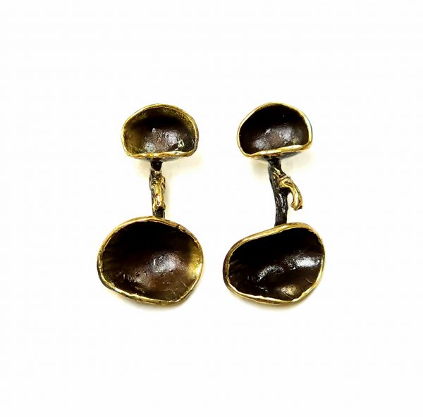 Hand Made Brass Earrings - SKU# BRN-4041