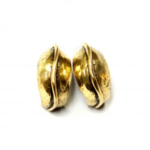 Hand Made Brass Earrings - SKU# BRN-4045