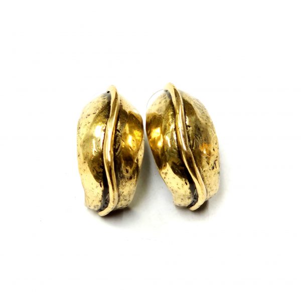 Hand Made Brass Earrings - SKU# BRN-4045