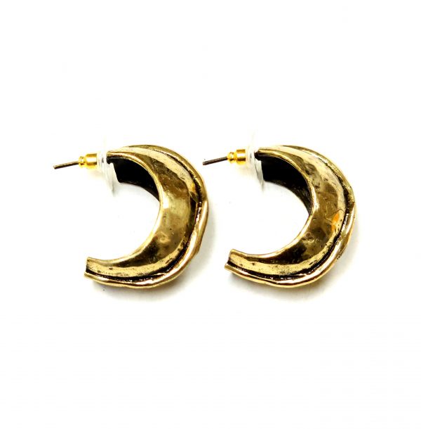 Hand Made Brass Earrings - SKU# BRN-4045 - Image 3