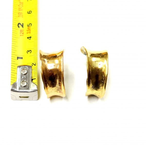 Hand Made Brass Earrings - SKU# BRN-4046 - Image 2