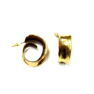 Hand Made Brass Earrings - SKU# BRN-4046