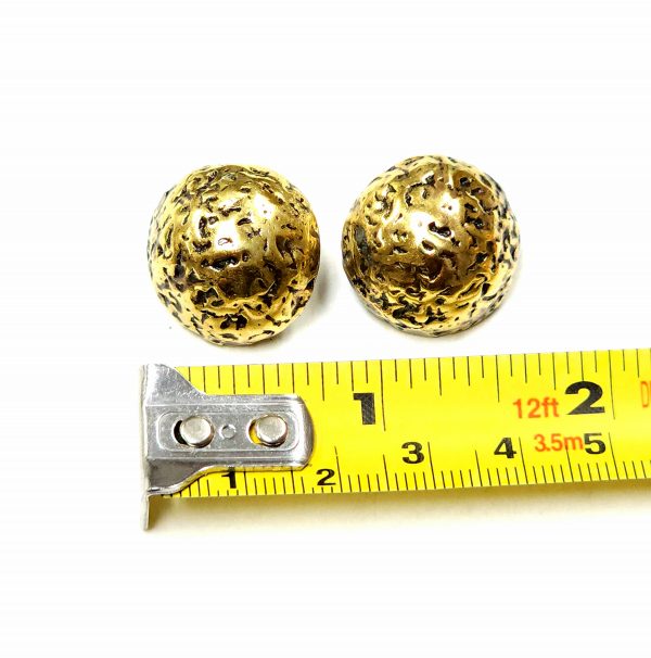 Hand Made Brass Earrings - SKU# BRN-4048 - Image 2