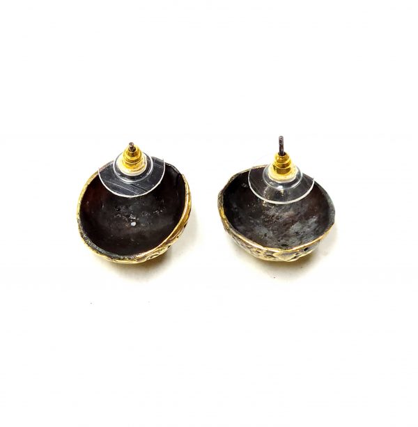 Hand Made Brass Earrings - SKU# BRN-4048 - Image 3