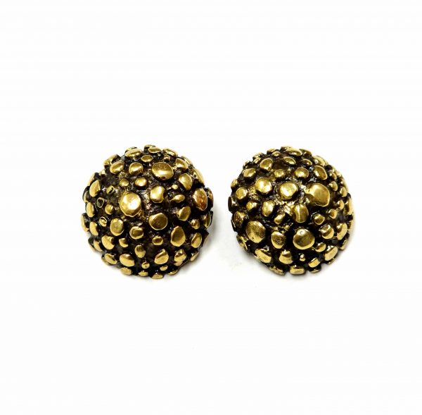 Hand Made Brass Earrings - SKU# BRN-4051