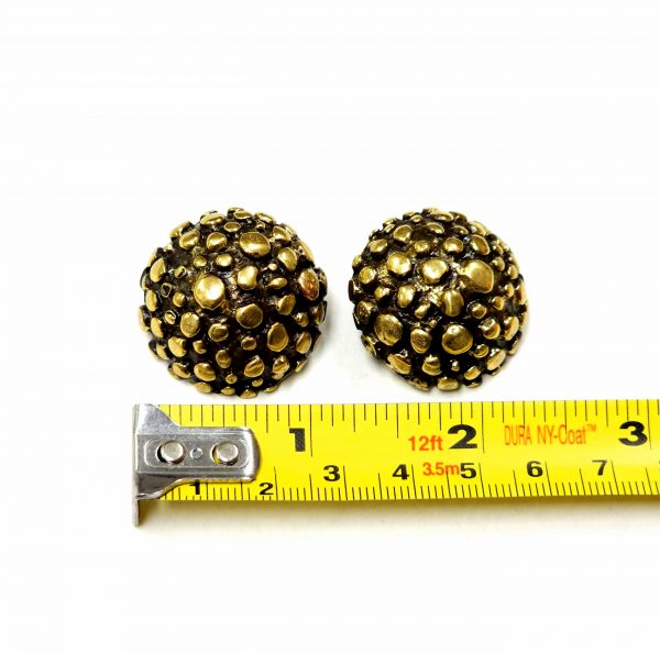 Hand Made Brass Earrings - SKU# BRN-4051 - Image 2