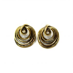 Hand Made Brass Earrings - SKU# BRN-4054