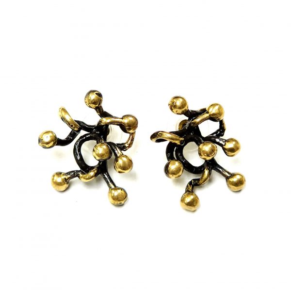 Hand Made Brass Earrings - SKU# BRN-4060