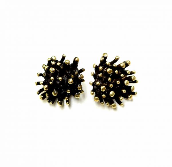 Hand Made Brass Earrings - SKU# BRN-4061