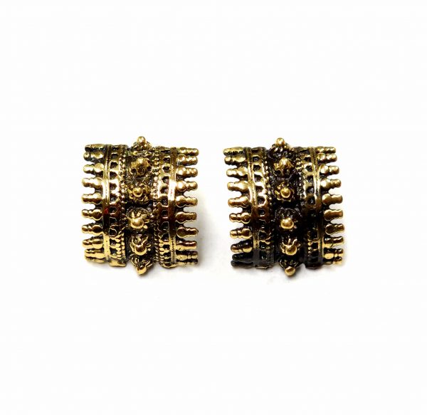 Hand Made Brass Earrings - SKU# BRN-4062