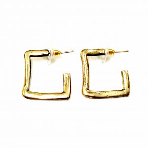 Hand Made Brass Earrings - SKU# BRN-4065