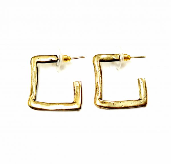 Hand Made Brass Earrings - SKU# BRN-4065