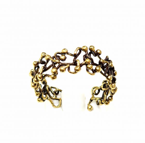 Hand Made Brass Bracelet Plated in Vintage Bronze - SKU# BRN-2001 - Image 2
