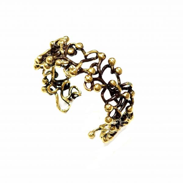 Hand Made Brass Bracelet Plated in Vintage Bronze - SKU# BRN-2001 - Image 4