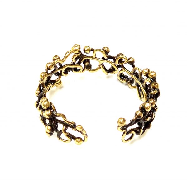 Hand Made Brass Bracelet Plated in Vintage Bronze - SKU# BRN-2001 - Image 5