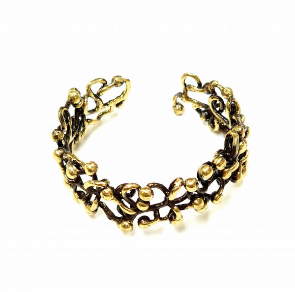 Hand Made Brass Bracelet Plated in Vintage Bronze - SKU# BRN-2001 - Image 3