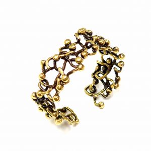 Hand Made Brass Bracelet Plated in Vintage Bronze - SKU# BRN-2001