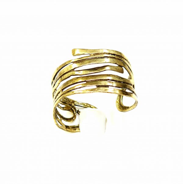 Hand Made Brass Bracelet Plated in Vintage Bronze - SKU# BRN-2002 - Image 2