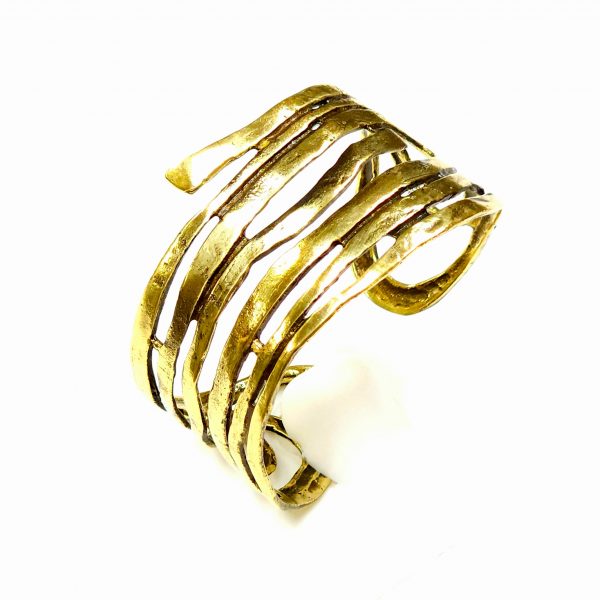 Hand Made Brass Bracelet Plated in Vintage Bronze - SKU# BRN-2002