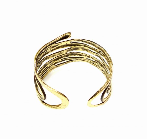 Hand Made Brass Bracelet Plated in Vintage Bronze - SKU# BRN-2002 - Image 4