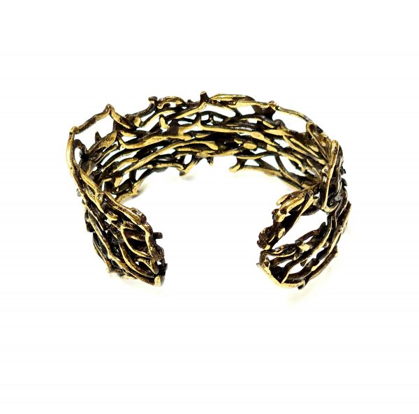 Hand Made Brass Bracelet Plated in Vintage Bronze - SKU# BRN-2004 - Image 4