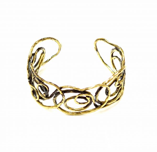 Hand Made Brass Bracelet Plated in Vintage Bronze - SKU# BRN-2005 - Image 4