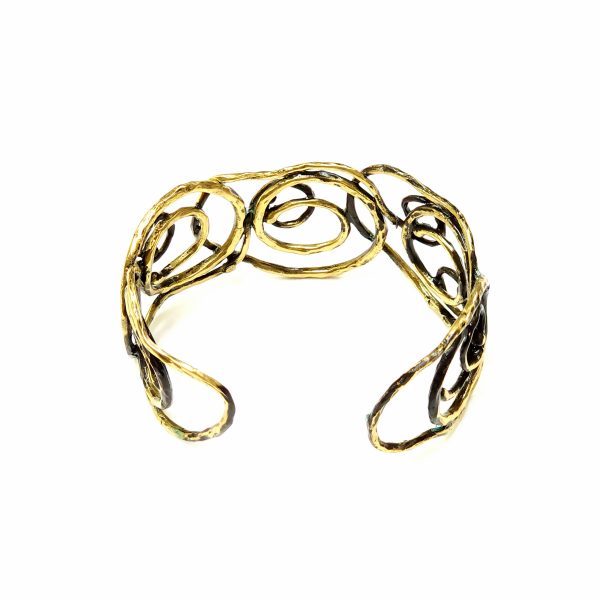 Hand Made Brass Bracelet Plated in Vintage Bronze - SKU# BRN-2005 - Image 3