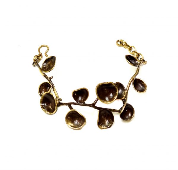 Hand Made Brass Bracelet Plated in Vintage Bronze - SKU# BRN-2007