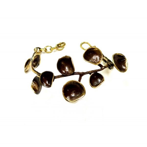 Hand Made Brass Bracelet Plated in Vintage Bronze - SKU# BRN-2007 - Image 2