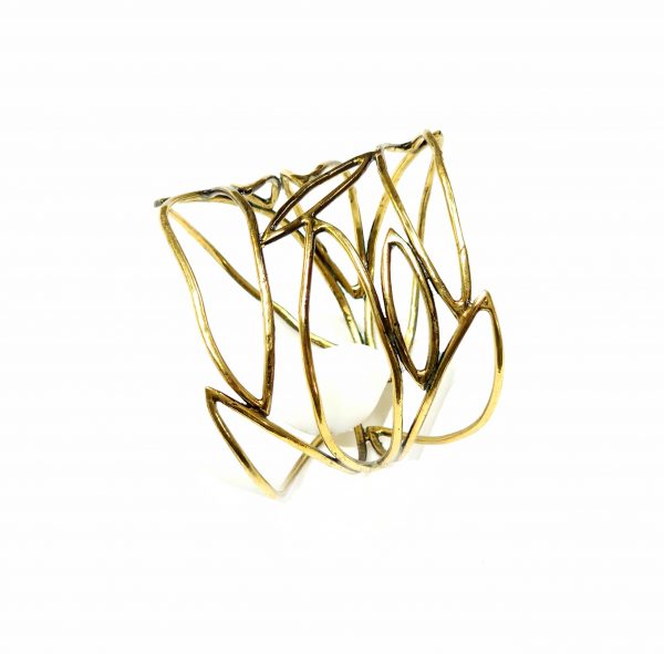 Hand Made Brass Bracelet Plated in Vintage Bronze - SKU# BRN-2008 - Image 3