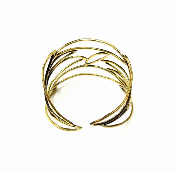 Hand Made Brass Bracelet Plated in Vintage Bronze - SKU# BRN-2008 - Image 4