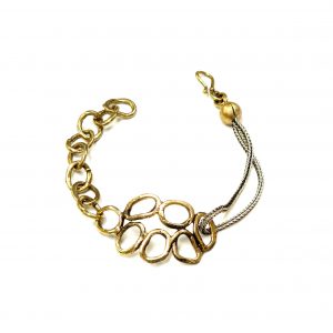 Hand Made Brass Bracelet Plated in Vintage Bronze - SKU# BRN-2009
