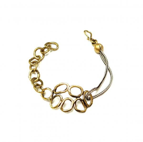 Hand Made Brass Bracelet Plated in Vintage Bronze - SKU# BRN-2009