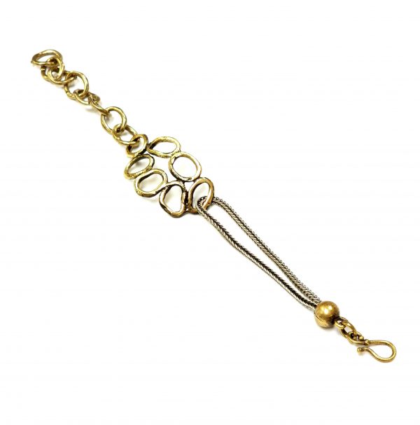Hand Made Brass Bracelet Plated in Vintage Bronze - SKU# BRN-2009 - Image 3