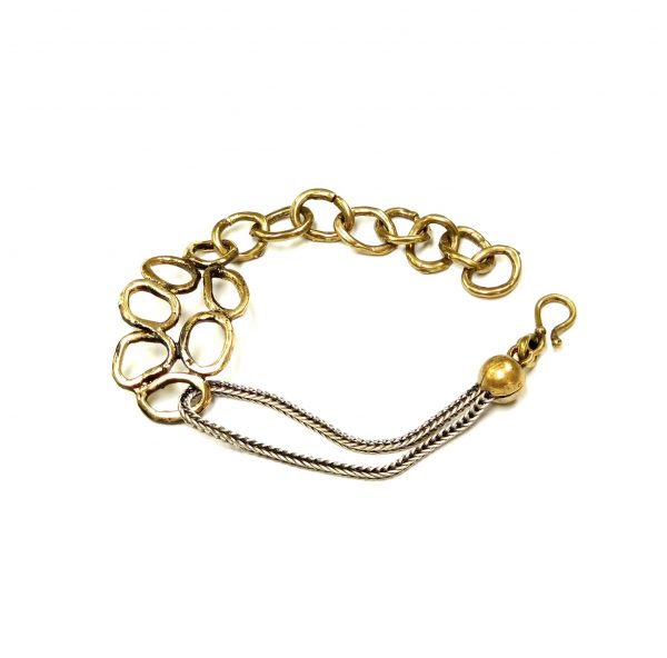 Hand Made Brass Bracelet Plated in Vintage Bronze - SKU# BRN-2009 - Image 4