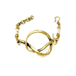 Hand Made Brass Bracelet Plated in Vintage Bronze - SKU# BRN-2012