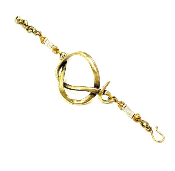 Hand Made Brass Bracelet Plated in Vintage Bronze - SKU# BRN-2012 - Image 3