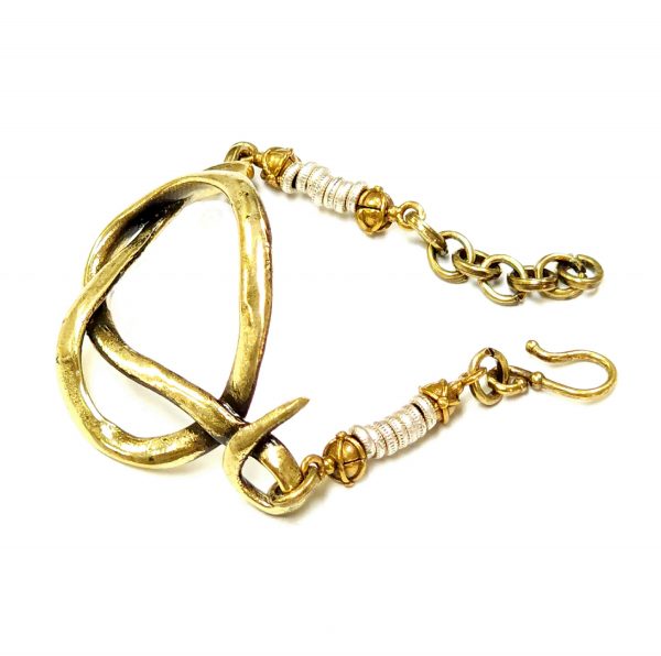 Hand Made Brass Bracelet Plated in Vintage Bronze - SKU# BRN-2012 - Image 4