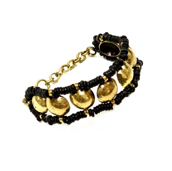 Hand Made Brass Bracelet Plated in Vintage Bronze - SKU# BRN-2013