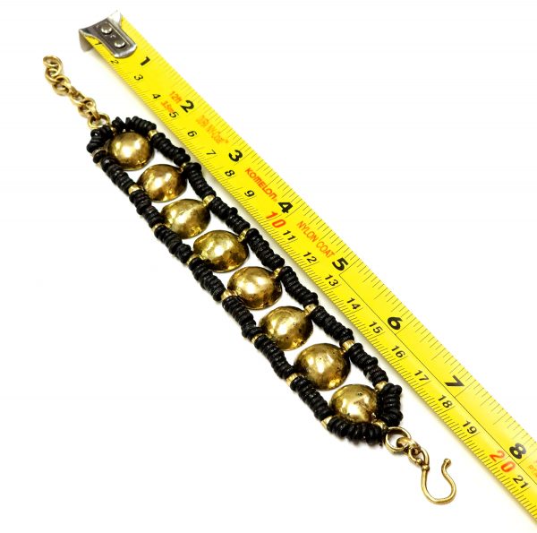 Hand Made Brass Bracelet Plated in Vintage Bronze - SKU# BRN-2013 - Image 2