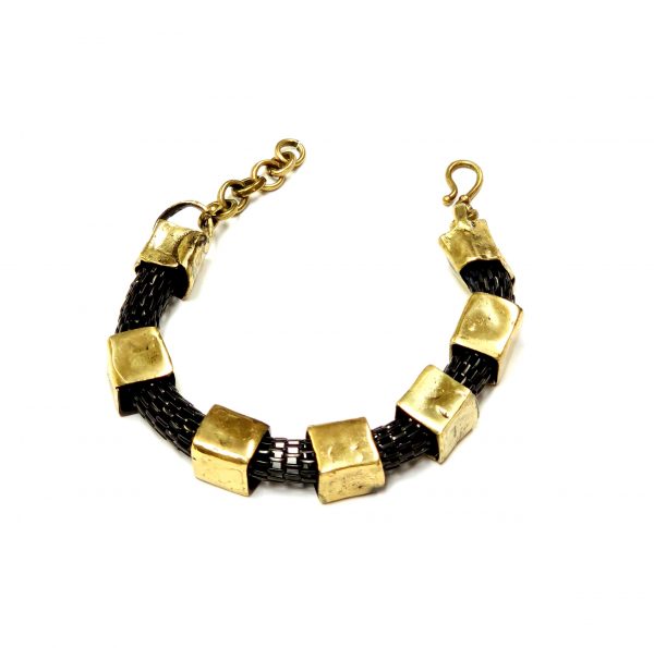 Hand Made Brass Bracelet Plated in Vintage Bronze - SKU# BRN-2014