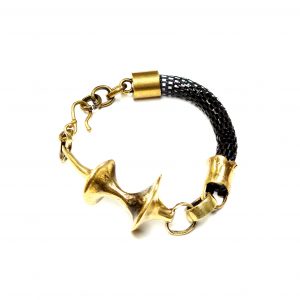 Hand Made Brass Bracelet Plated in Vintage Bronze - SKU# BRN-2016