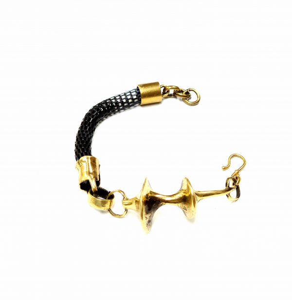 Hand Made Brass Bracelet Plated in Vintage Bronze - SKU# BRN-2016 - Image 4